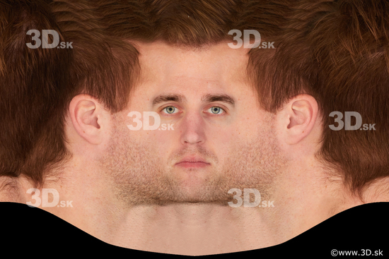 Man head premade texture