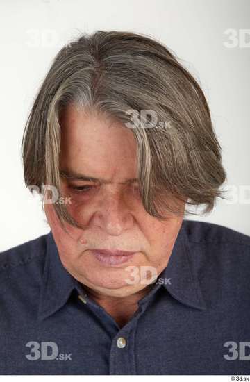 Head Hair Man White Casual Chubby Street photo references