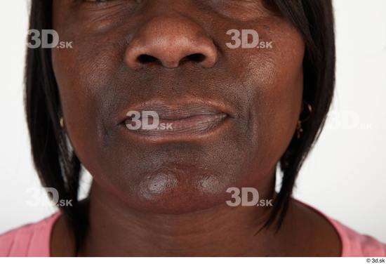 Mouth Woman Black Casual Chubby Street photo references
