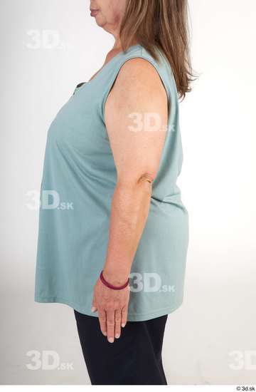 Arm Upper Body Woman White Casual Chubby Street photo references
