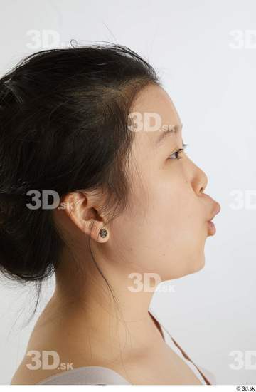 Head Woman Asian Slim Studio photo references