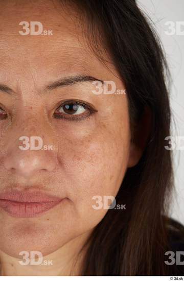Eye Woman Asian Casual Chubby Street photo references