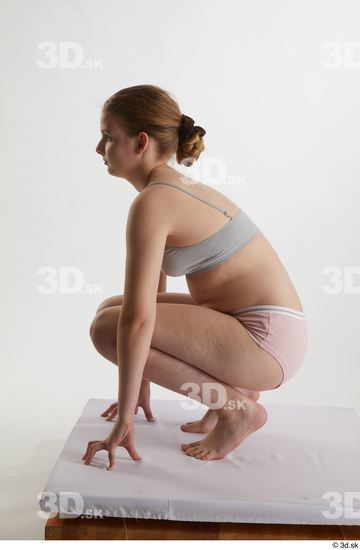 Woman White Average Female Studio Poses