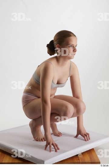 Woman White Average Female Studio Poses