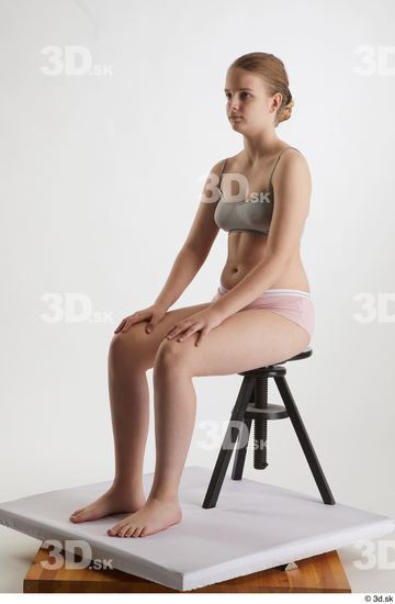 Woman White Average Female Studio Poses