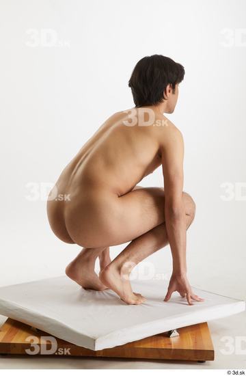 Man White Slim Male Studio Poses