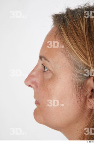 Nose Woman White Casual Chubby Street photo references