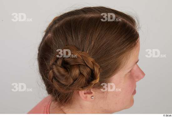 Head Hair Woman White Average Studio photo references