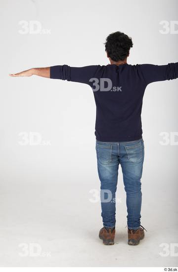 Whole Body Man T poses Casual Slim Standing Street photo references