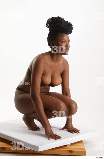 Woman Black Average Female Studio Poses