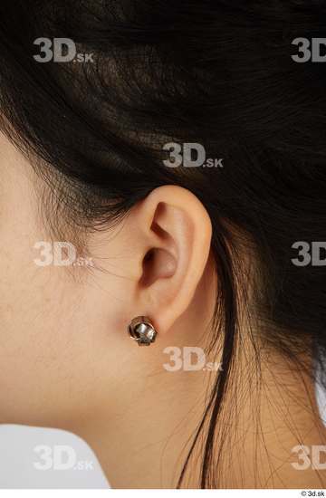 Ear Woman Asian Casual Slim Street photo references