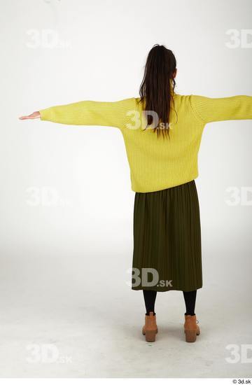 Whole Body Woman T poses Asian Casual Slim Standing Street photo references