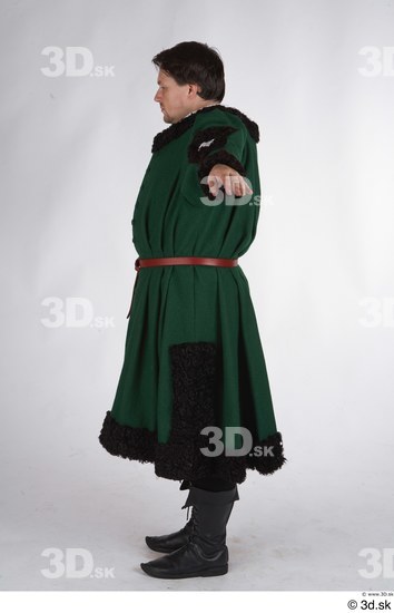 Whole Body Man T poses White Historical Dress Costume photo references