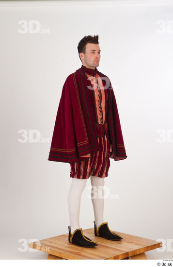 Whole Body Man White Historical Costume photo references