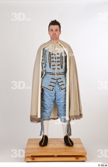 Whole Body Man White Historical Costume photo references