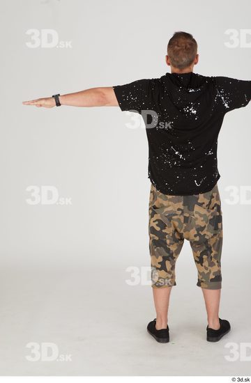 Whole Body Man T poses White Casual Slim Standing Street photo references