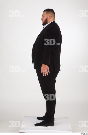 Man White Overweight Male Studio Poses