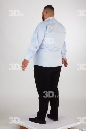 Man White Overweight Male Studio Poses