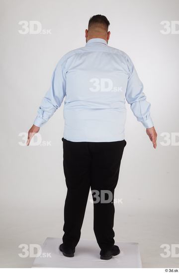 Man White Overweight Male Studio Poses