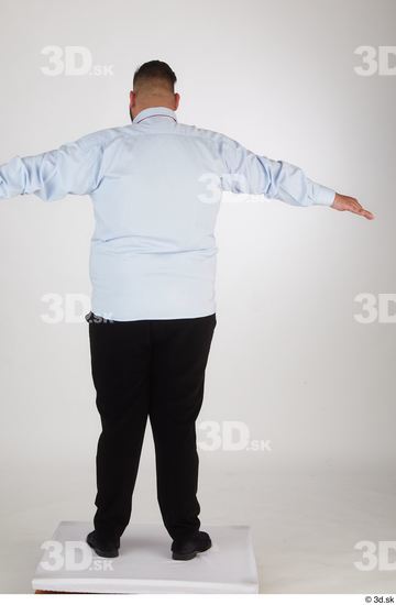 Man White Overweight Male Studio Poses