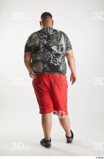 Man White Overweight Male Studio Poses