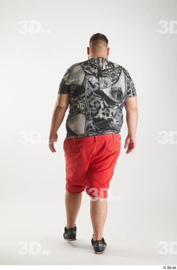 Man White Overweight Male Studio Poses