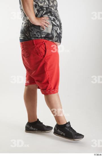 Man White Overweight Male Studio Poses