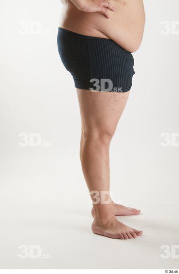 Man White Overweight Male Studio Poses