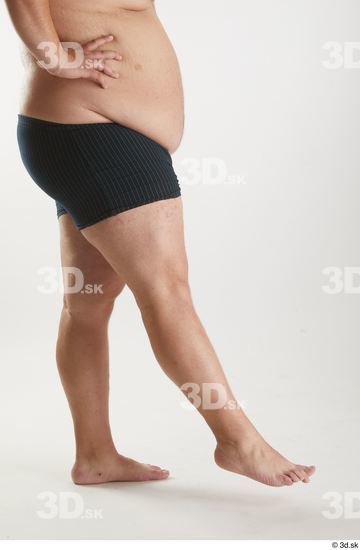 Man White Overweight Male Studio Poses