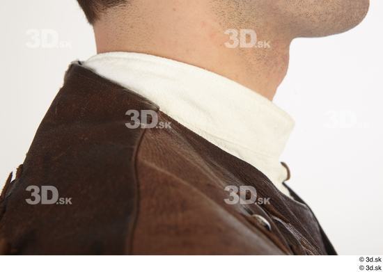 Neck Man White Historical Jacket Costume photo references