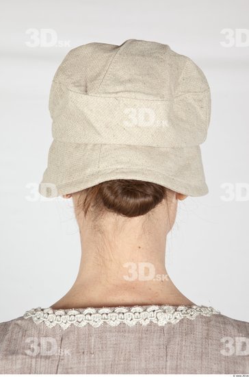 Head Woman White Historical Caps & Hats Dress Costume photo references