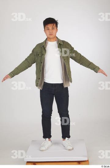 Man Asian Slim Male Studio Poses