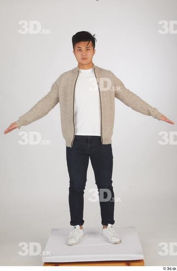 Man Asian Slim Male Studio Poses