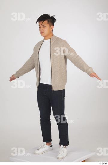 Man Asian Slim Male Studio Poses