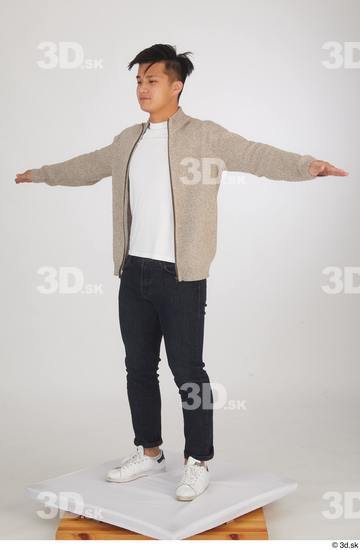 Man Asian Slim Male Studio Poses