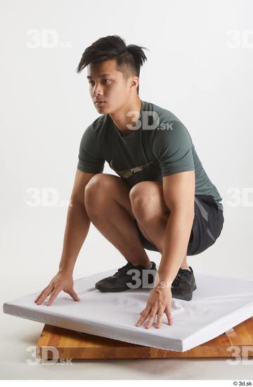 Man Asian Slim Male Studio Poses