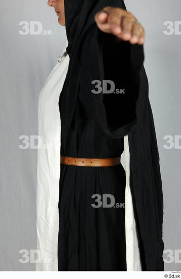 Upper Body Woman White Formal Belt Costume photo references