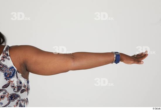 Arm Woman Black Chubby Street photo references
