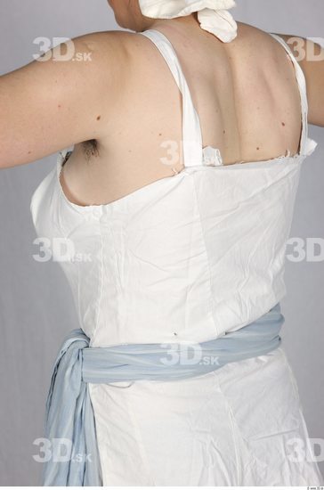 Upper Body Woman White Historical Dress Costume photo references