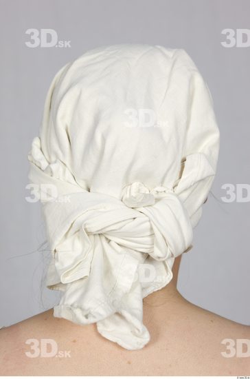Head Woman White Historical Dress Scarf Costume photo references