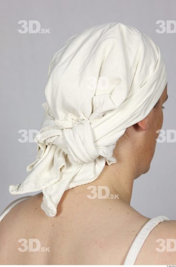 Head Woman White Historical Dress Scarf Costume photo references