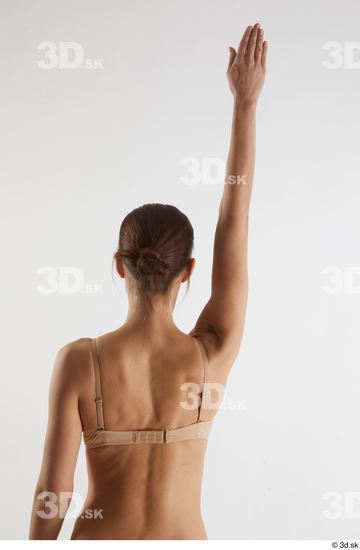 Woman White Slim Female Studio Poses