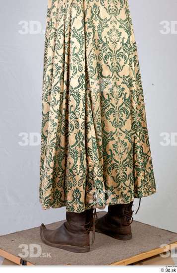 Man White Historical Shoes Skirt Costume photo references