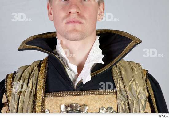 Man White Historical Coat Costume photo references