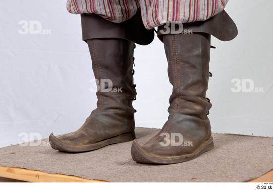 Man White Historical Shoes Costume photo references