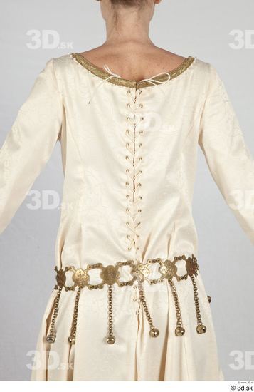 Upper Body Woman White Historical Dress Costume photo references