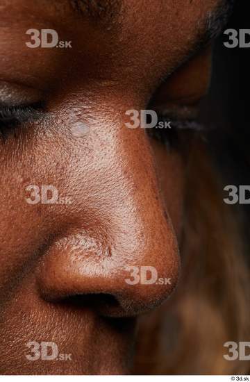 Face Woman Black Wrinkles Face Skin Textures