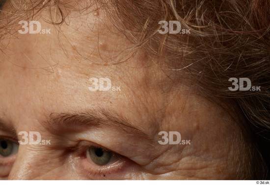 Face Woman White Wrinkles Face Skin Textures