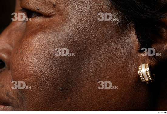 Face Woman Black Wrinkles Face Skin Textures