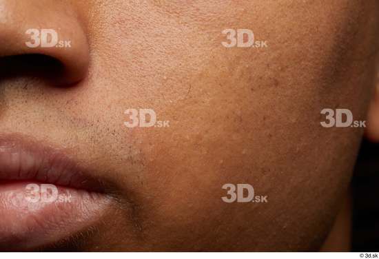 Face Man Black Face Skin Textures